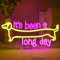 SIGNSHIP It's been a long day Dachshund Neon Led, Bassotto Scritte Neon Decorazione da Parete, Insegne Luminose Adatto per Camera da Letto, Soggiorno, Cameretta dei Bambini, Festa di Intrattenimento