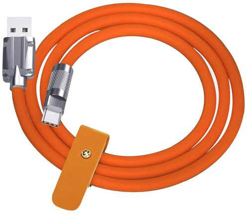 Cable De Datos De Silicona Líquida: Cables De Carga De 120W Para El Teléfono, Cable Del Cargador Del Teléfono | Cable De Alimentación De Silicona Líquida Tipo C Para Teléfonos Inteligentes