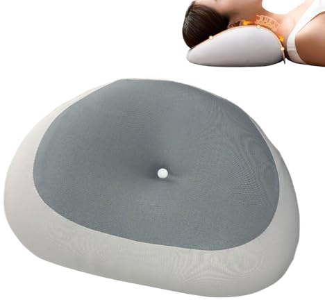 Arroopu Oreiller Cervical pour Dormir | Oreiller Cervical à Mémoire de Forme Confortable - Coussin Orthopédique Respirant pour Adultes Femmes Dormeurs sur Le Dos Ventre Matin Voyage Canapé Repos