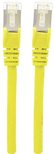 intellinet 740890 Netzwerkkabel Cat7-Rohkabel mit Cat6a-Stecker 100% Kupfer LS0H 3 m gelb