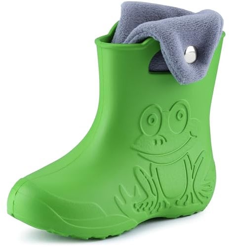 Ladeheid Stivali Bambino e Bambina in Eva LA-CA-04 (Verde/Grigio, 26/27 EU)