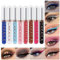 8 Farben Matter Liquid Eyeliner Kit, Wasserdicht Langlebig Schnell trocknend Glatt Kein Verschmieren Bunter flüssiger Eyeliner Stift Hochpigmentierter Eyeliner-Stift-Set (# 02)