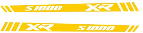 2 Stück Aufkleber für Motorrad S 1000 XR S1000XR (gelb)