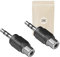 2X Adaptateur Mini Jack 3,5 mm Stereo vers Prise RCA Mono HiFi Audio