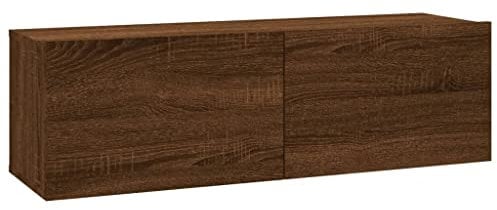 vidaXL Mobile TV Muro Rovere Marrone 100x30x30cm Legno Ingegnerizzato