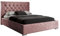 lukmebel Glamour II Polsterbett 180 x 200 cm mit Bettkasten - Doppelbett 180 x 200 mit Lattenrost - Bett 180 x 200 mit Stauraum French Velvet 682