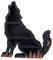 HWGING Wolf Holz-Kristall-Display-Regal, Klassisches Mehrschichtiges Dekoratives Kristall-Regal Zuhause, Schlafzimmer, Wohnzimmer (Wolf Richtig)