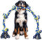 Jouet géant en corde pour chiens de grande taille – 106,7 cm, 6 nœuds, jouet en corde indestructible pour chien agressif, jouet à mâcher robuste, jouet interactif à tirer, jouet durable pour chiens de