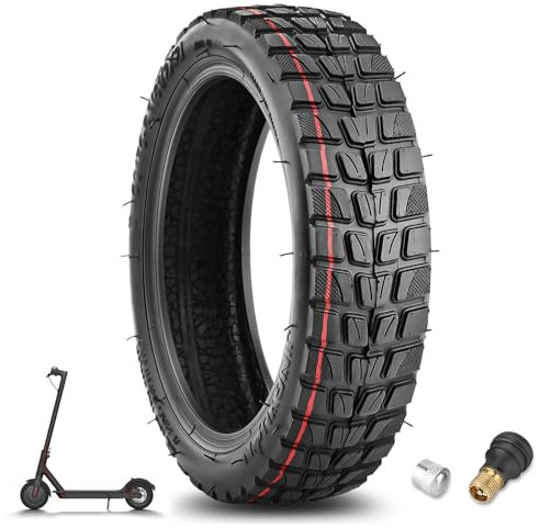 Amitor 50/75-6.1 Reifen für Xiaomi M365 Pro Pro 2 1S Elektro Scooter, 8,5 Zoll Reifen Scooter mit Ventil, E Scooter Reifen 8 1/2, E Roller Ersatzreifen Gummi 50/75-6.1 Verschleißfest und Rutschsicher