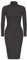 Shop Nova® Plain Polo Neck Long Sleeve Midi Dress Ladies Stretch Bodycon Fancy Casual Dresses for Women Party Knee Length Maxi Longline Tops UK Size 8-26 (Black, 10)