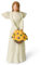 R S Trade Sonnenblumen Geschenk - Engel Figur für Sonnenblume Liebhaber, Schutzengel Figur mit Blumenkorb - Geburtstag, Weihnachten, Hochzeit Sonnenblumen Deko, Gute Besserung Geschenke