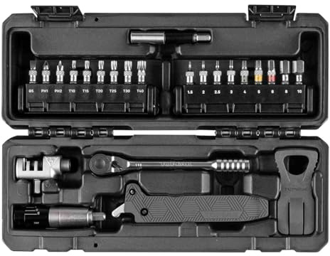 Topeak Essential Toolshop Bicycle Tool Kit with Carry Case, Black