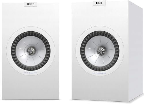 KEF Q350 Bookshelf Speakers, Passive, Satin White (Pair)