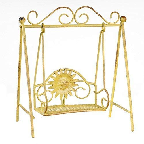 Melody Jane Puppenhaus Kinder Swing Shabby Chic Gartenmöbel Grün