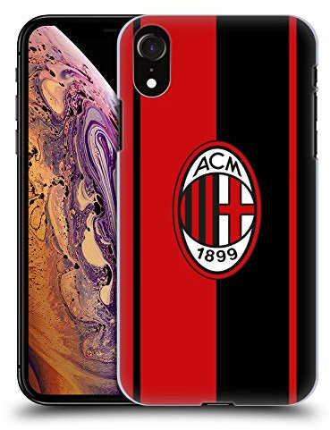 Head Case Designs Officially Licensed AC Milan Red And Black Crest Hard Back Case Compatible With Apple iPhone XR