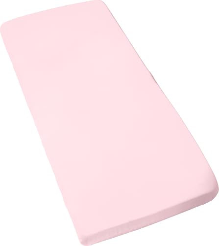 Erwin Müller Kinder-Spannbettlaken Murnau Single-Jersey - rosé Größe 60x120 cm - 70x140 cm - hautfreundlich, atmungsaktiv, bügelfrei, strapazierstark