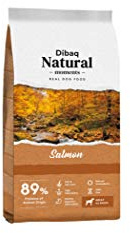 Dibaq Natural Moments Lachs, Alleinfuttermittel für Hunde, ohne Weizen und Soja, GVO‑frei, 15 kg