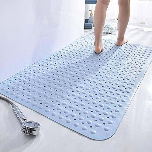 Tappetino doccia antiscivolo per interni doccia tappetino doccia antiscivolo antimuffa tappetino doccia in gomma (blu, 80 * 120cm)