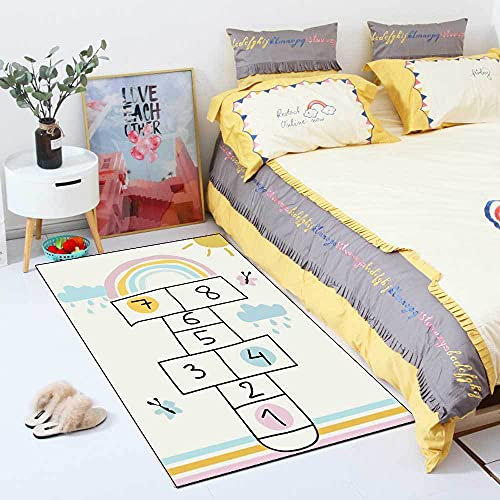 Children's Play Rug Baby Mat Süßes digitales Hüpfspiel -Sehr geeignet für Wohnzimmer, Schlafzimmer, Kinderzimmer 40x60cm