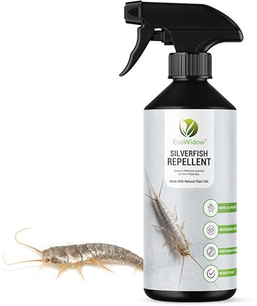 EcoWidow Insect Repellent Spray with Spearmint Oil - Silverfish Spray for Indoor/Outdoor Use, Aromatherapy Pest Control with Plant Oils