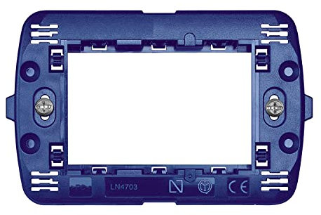 10Pz Supporto per Placche compatibili con Bticino Living International e Light 3 Posti moduli