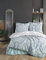 ZIRVEHOME Bettwäsche-Set 240x220 cm. dreiteilig, Baumwolle Bettbezug türkis Paisley Muster, Ruma V1