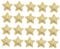 VILLFUL 100 Stück Pentagramm-Aufnäher Stern-Aufkleber Stern- Pailletten-Applikation Stern-Applikations-Aufnäher Goldene Stern-Aufnäher Kleider-Aufnäher Aufnäher Stoff