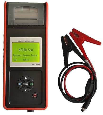 DELURA 2 30V Car Battery Tester With Printer Car Starting Charging System Test Diagnostic Battery (Color : MICRO 200)