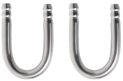 ccHuDE 2 Stück Edelstahl Aquarium U-Form Röhren Fisch Tank CO2 Diffusor Rohre Aquarium Luftpumpe Anschlüsse für Aquarium Anschluss Luftleitung