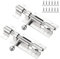 2 PCS Door Lock Bolts,3 inch(75mm) 201 Stainless Steel Door Latch Slide Bolt Locks,Rustproof Slide Locks Door Locks with Screws for Bathroom Bedroom Toilets Yard Garden(Silver)
