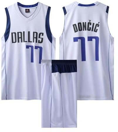 ABRTJCL Kinder/Erwachsener Basketball Trikot Set, 2-Teiliges Kinder/Erwachsener Basketball ärmellose Anzug, Kinder/Erwachsener Basketball Jersey & Basketball Shorts Weiß L