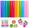 VINYL FROG 12 Sheets Glossy Vinyl Bundle - PVC Adhesive Vinyl Sheets 12''x12'' - Glossy, Waterproof, Scratch-Resistant - Suitable for Mugs, Walls, Cars & More