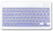 Fogcays Bluetooth Keyboard, Ultra-Slim Wireless Portable Quiet Keyboard UK Layout Built-in Rechargeable Battery Universal Compatible with iPad Mac iOS Android and Windows (Purple)