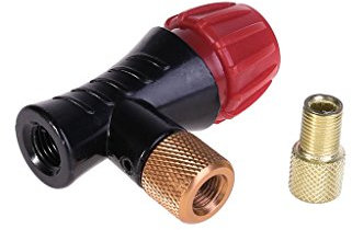 lpyfgtp, punta per pompa per bicicletta compatibile con valvola Presta e Schrader, pompa per bicicletta a CO2