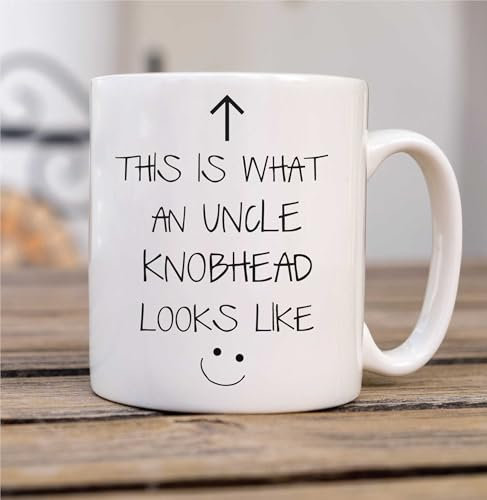 60 Second Makeover Limited This is What an Uncle Knobhead Looks Like Mug V2 Gift Cup Ceramic Fathers Day Funny Uncle Gifts Ceramic 11oz Coffee Cup Dishwasher and Microwave Safe