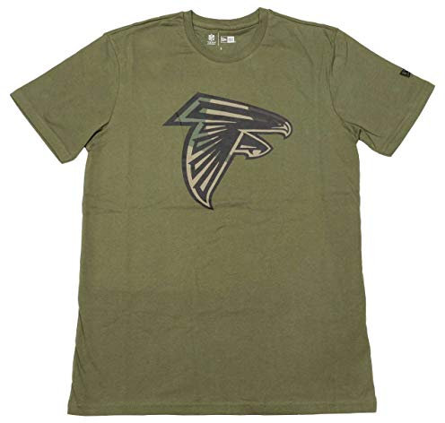 New Era Atlanta Falcons Camo Logo Olive T- Shirt - L