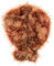 Futrzane Classic Stola - Lange Fellstola Damen - Fake Fur Pelzkragen Fell Schal (Orange Classic)