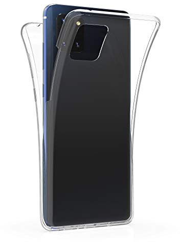 kwmobile Schutzhülle kompatibel mit Samsung Galaxy Note 10 Lite - Hülle Silikon Komplettschutz - Handy Cover Case Transparent