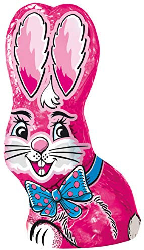 Ostern - Osternester Füllung wählbar - Schokolade - Osterhase - zum Selbstgestalten, Osternester&Füllungen:-Schoko-Osterhase in Rosa, Anzahl:2er Set