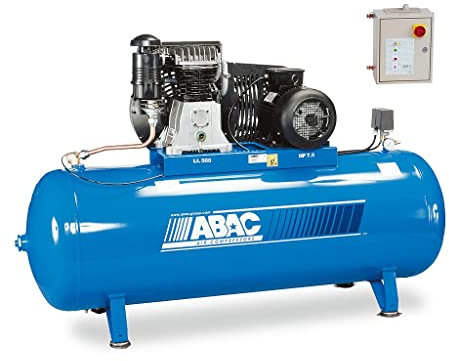 Abac - Compresseur à pistons bi-étagés 400 V Tri 500 L 54 m3/h 7.5 CV + étoile-triangle - B6000F/500 FT 7.5 ET ABAC