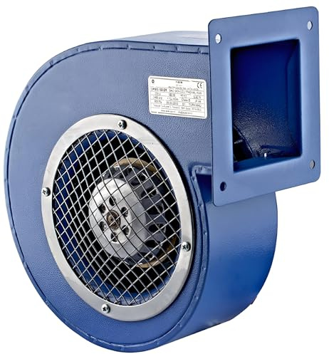 UZMAN Radiallüfter Industrie Druckgebläse Radial Gebläse Kesselgebläse Schmiedefeuer Radialventilatoren aus Aluminium oder Stahlblech - 230 V - 450m³/h bis 1150m³/h (RV 160E (950m³/h))
