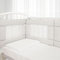 Babysanity - Bettumrandung Babybett mit Baby Air Mesh-System ausgestattet - Der weiche und stabile babybett umrandungen sorgt für eine sichere Schlafumgebung für das Kind (Graue Sterne)