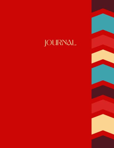 Journal: Elegant 400 Page Journal, 8.5x11 inch, Red Notebook, 200 sheets / 400 pages, Classic 400 Lined pages, College Ruled paper, Perfect bound, Soft Cover