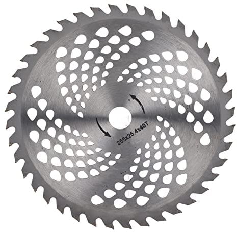 Dischi da Taglio per Decespugliatore, 40T 255x25.4mm Resistente Al Calore 1.4mm Spessore Lama per Tagliaerba per Giardino per Erba per Giardiniere