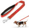 simarro Hausleine für Hunde, 60cm Hunde Leine Kurze Hundeleine mit gepolstertem Griff doppeltes Gurtband Nylon reflektierende Haustier Leinen Hundeleine Hundeleine kleine Mittel große Hunde (Rot)