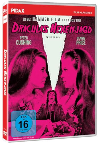 Draculas Hexenjagd (Twins of Evil) Kult Horrorfilm mit Starbesetzung aus den legendären Hammer Film Studios (Pidax Film-Klassiker)