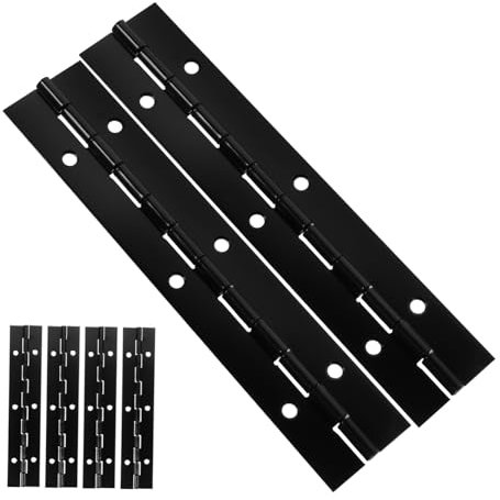 JECOMPRIS 6pcs Heavy Duty Iron Hinge Piano Hinge Screws Installation Kit and Furniture