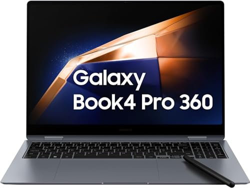 SAMSUNG Galaxy Book4 Pro 360 NP962QGK-KG1IT Ibrido (2in1) 40.6cm (16”) Touch Screen WQXGA, Intel Core Ultra 7-155h, Ram 16 GB LPDDR5X, Ssd M.2 NVMe 1 TB, Windows 11 Pro