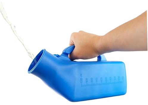 Botellas De Orina Masculinas Botellas De Orina Portátiles a Prueba De Derrames Orina Para Hombres Para Viajes Hospitales Emergencia 1200ml Orinal Portátil Masculino Botellas De Orina Para Hombres Bote