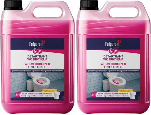Fulgurant BES1003160 Détartrant Broyeurs, Transparent, Unique 5 L (Lot de 2)